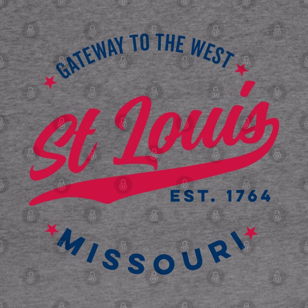 Vintage St Louis Missouri Gateway to the West USA City by DetourShirts